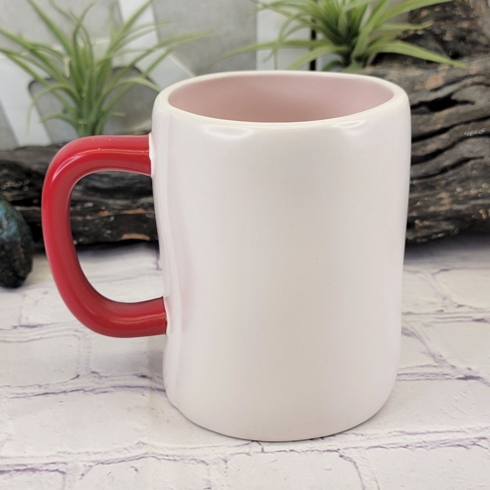 Rae Dunn HAPPY GALENTINE'S DAY White/Pink/Red Ceramic Mug - Picture 2 of 7